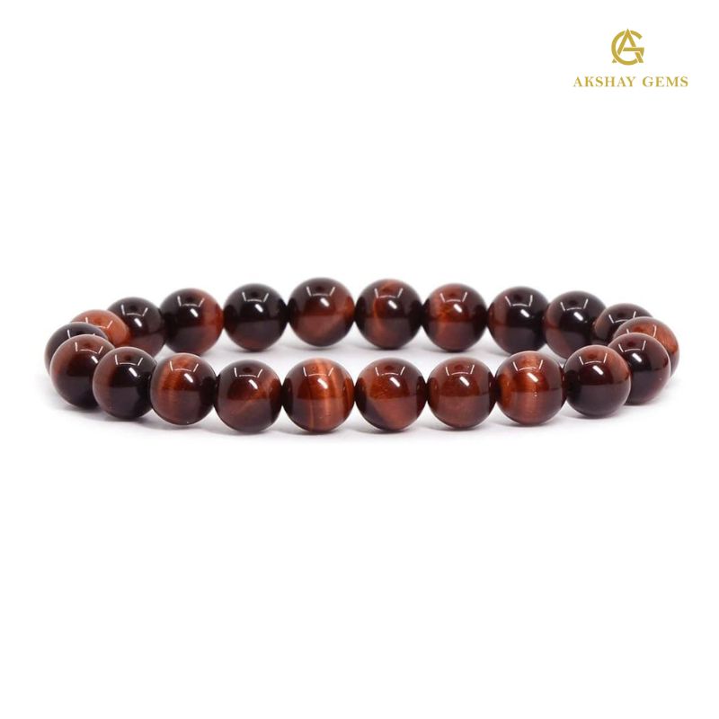 Natural Red Tiger Eye Bracelet