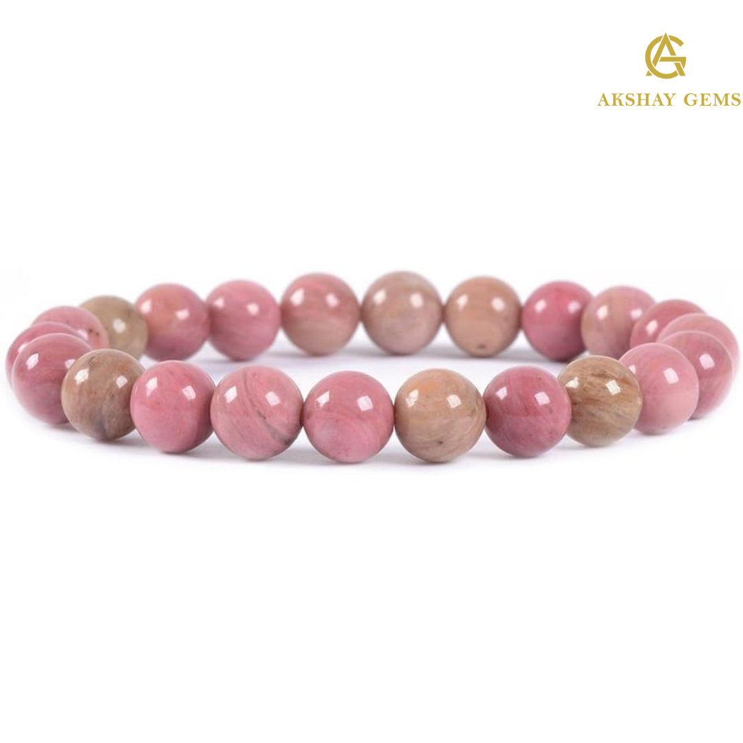 Natural Pink Rhodonite Bracelet