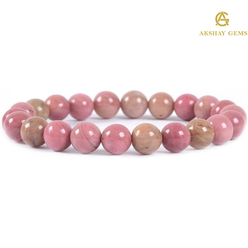 Natural Pink Rhodonite Bracelet