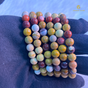 Natural Mookaite jasper Bracelet