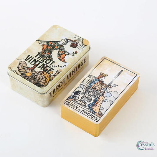 Tarot Vintage Deck – With Metal Box & Guidebook
