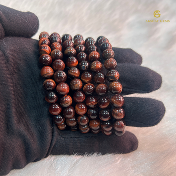 Natural Red Tiger Eye Bracelet