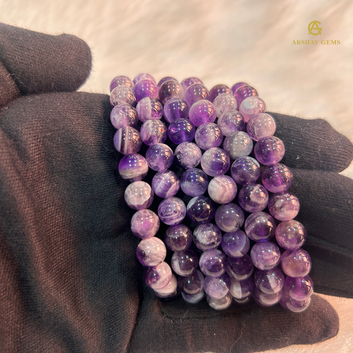 Natural CHEVRON AMETHYST BRACELET