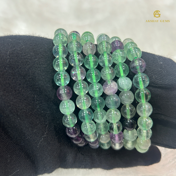 Natural Multi Fluorite Bracelet