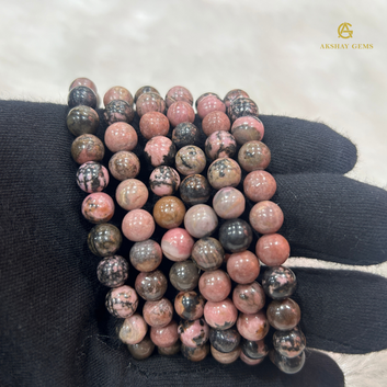 Natural Matrix Rhodonite Bracelet