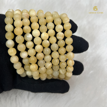 Natural Yellow Calsite Bracelet