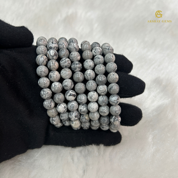 Natural Grey Jasper Bracelet