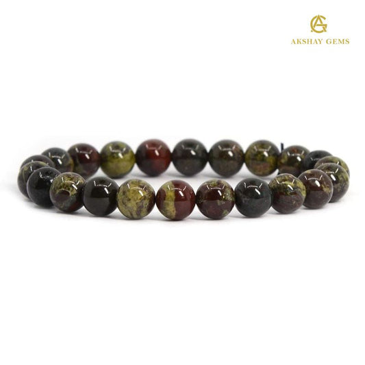 Natural Dragon Bloodstone Bracelet