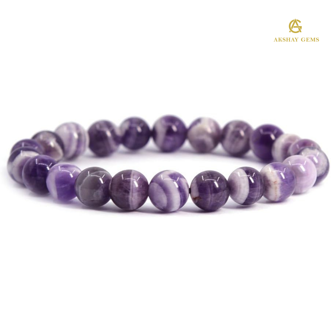 Natural CHEVRON AMETHYST BRACELET
