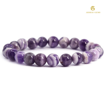 Natural CHEVRON AMETHYST BRACELET