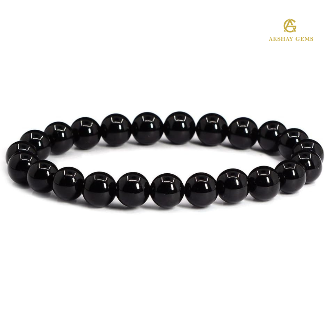 NATURAL BLACK TOURMALINE BRACELET