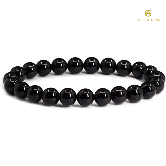 NATURAL BLACK ONYX BRACELET