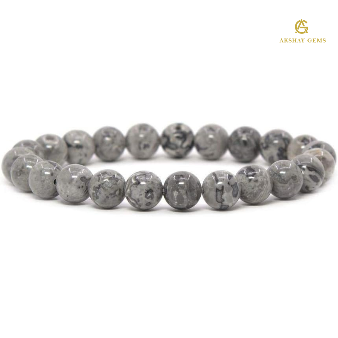 Natural Grey Jasper Bracelet