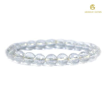 Faceted Clear Quartz Bracelet