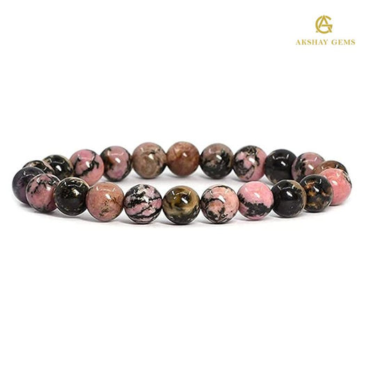 Natural Matrix Rhodonite Bracelet