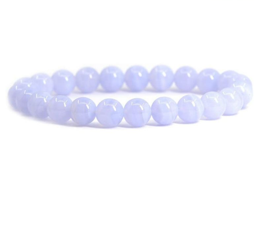 Natural Blue Lace Agate Bracelet