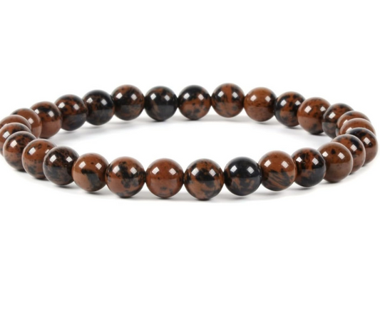 Natural Mahogany Obsidian Bracelet