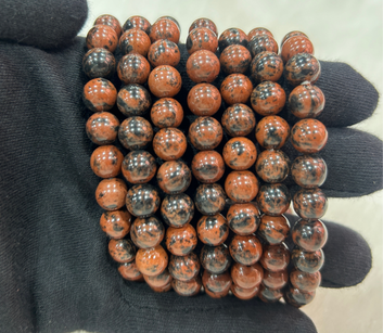 Natural Mahogany Obsidian Bracelet