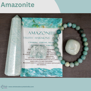 🌊 6+1 Amazonite Crystal Healing Combo 🌊