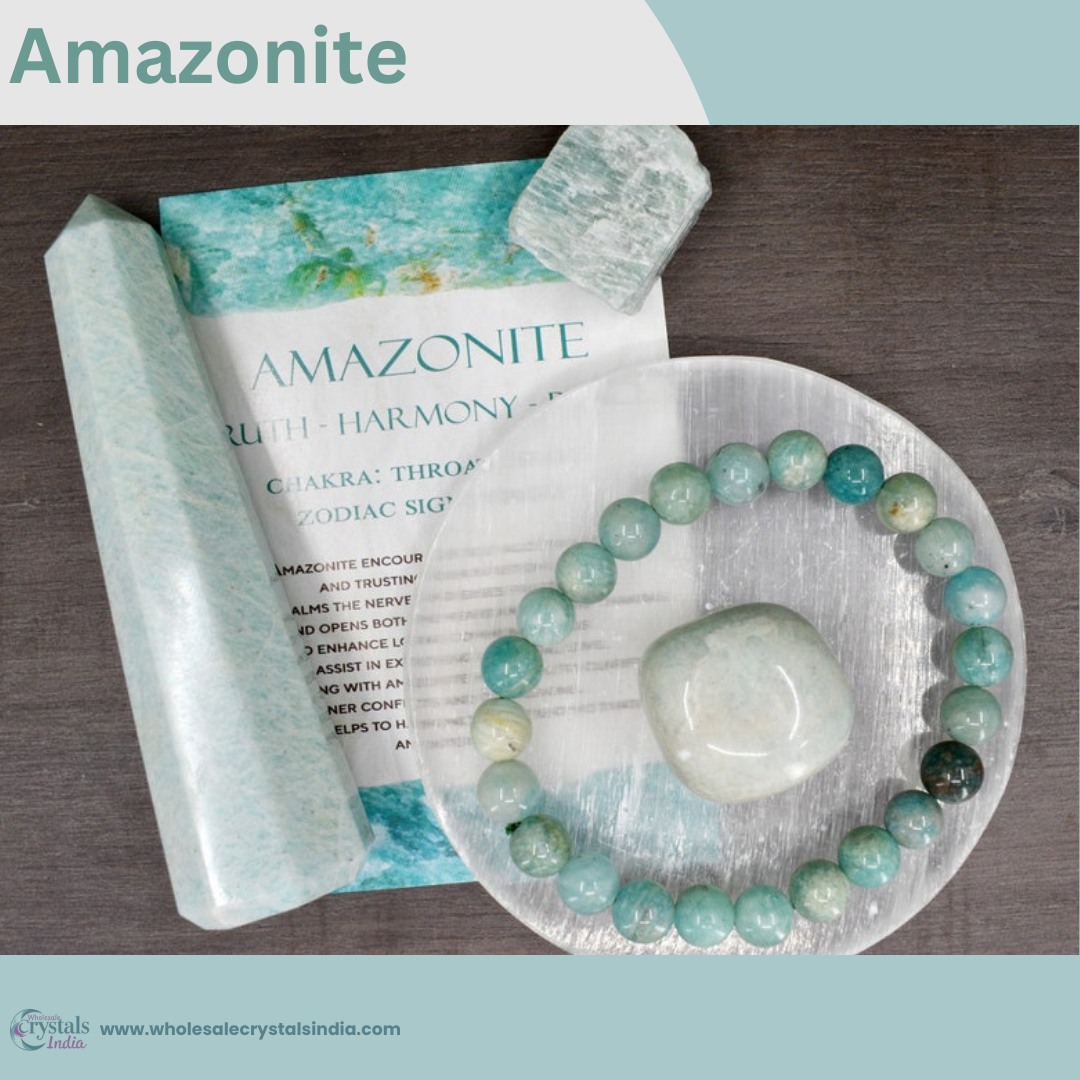 🌊 6+1 Amazonite Crystal Healing Combo 🌊