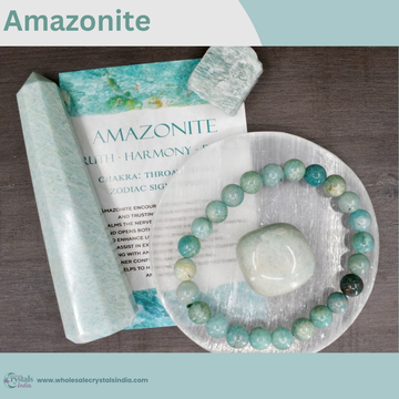 🌊 6+1 Amazonite Crystal Healing Combo 🌊