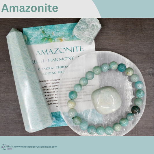🌊 6+1 Amazonite Crystal Healing Combo 🌊